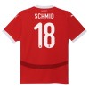 Maillot de Supporter Autriche Romano Schmid 18 Domicile Euro 2024 Pour Homme